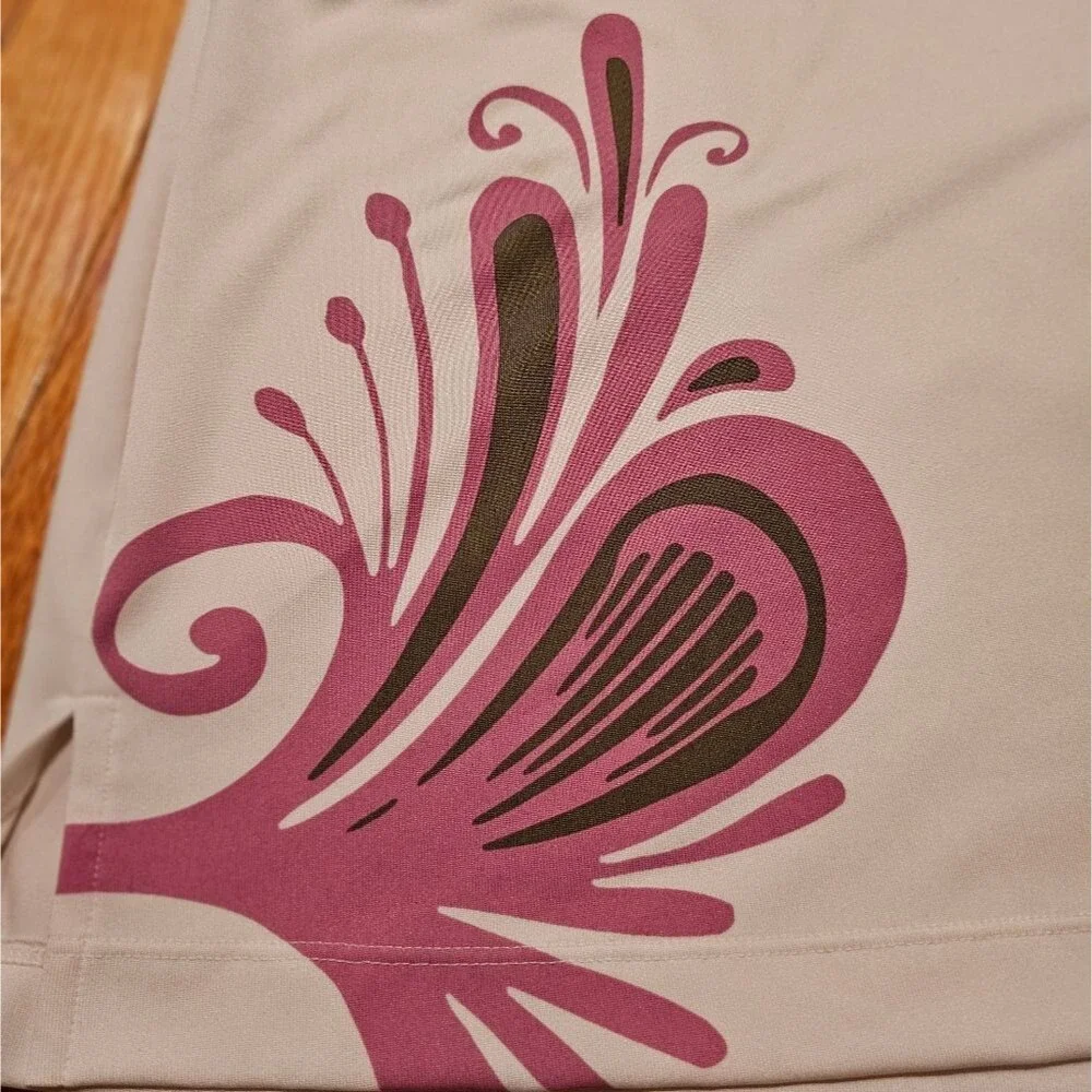 White Athleta Pink Paisley Mini Dress  Medium, Excellent Condition! Super Cute!